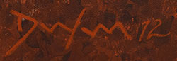 Artist signature of Milland Lomakema (1941-2021) Dawakema - Hopi Pueblo, Hopituh Shi-nu-mu
