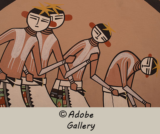 Close up view of a section of this painting.