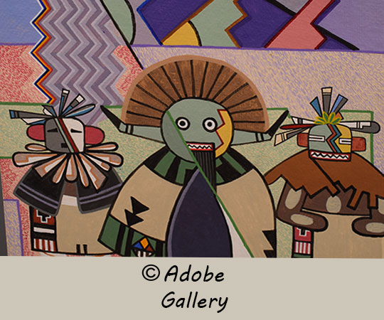 Close up view of a section of this painting.