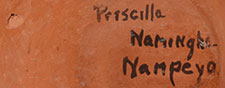 Artist signature of Priscilla Namingha Nampeyo (1924-2008) Hopi Pueblo, Hopituh Shi-nu-mu