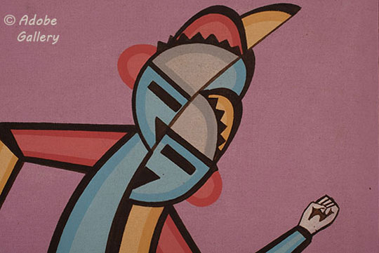 Close up view of a section of this painting. Close up view of a section of this painting.