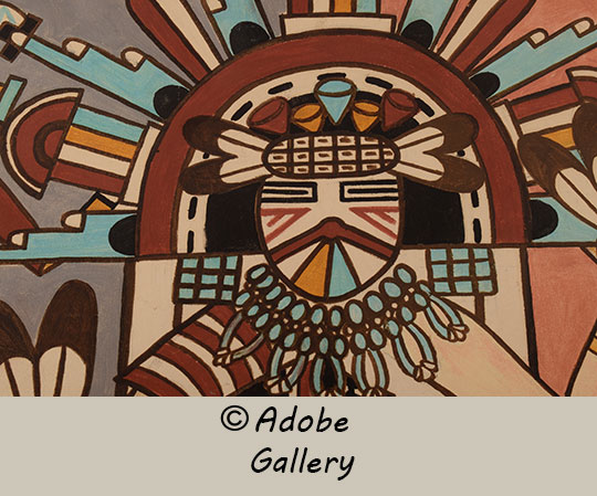 Close up view of a section of this painting. Close up view of a section of this painting.
