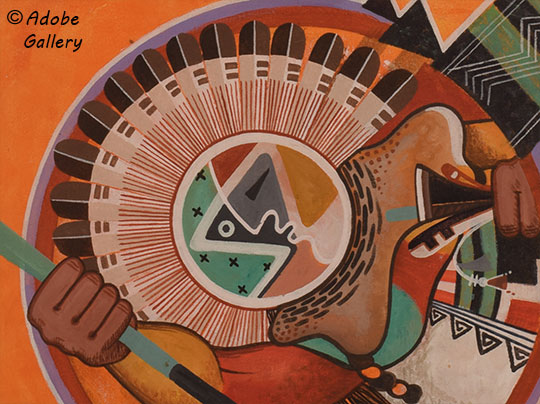 Close up view of a section of this painting. Close up view of a section of this painting.