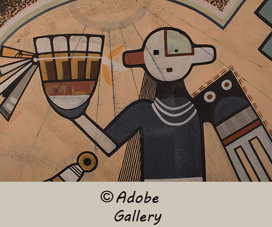 Close up view of a section of this painting. Close up view of a section of this painting.