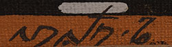 Artist signature of Neil Randall David, Sr. (1944- ) Hopi Pueblo