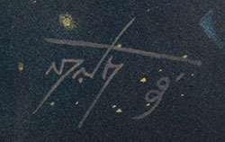 Artist Hopid signature of Neil Randall David, Sr. (1944- ) Hopi Pueblo