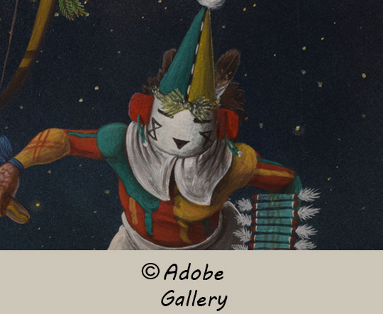 Close up view of a section of this painting. Close up view of a section of this painting.