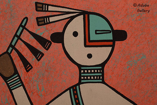Close up view of a section of this painting. Close up view of a section of this painting.