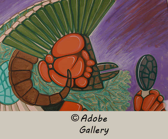 Close up view of a section of this painting. Close up view of a section of this painting.