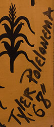 Hopi Pueblo artist signature of Tyler Polelonema (b. 1940) Duyauestewa (meaning "Bluebird") Artist Hopid Member