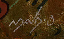 Artist signature of Neil Randall David, Sr. (1944- ) Hopi Pueblo