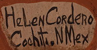 Artist signature of Helen Cordero (1915-1994) Cochiti Pueblo