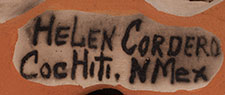 Artist signature of Helen Cordero (1915-1994) Cochiti Pueblo