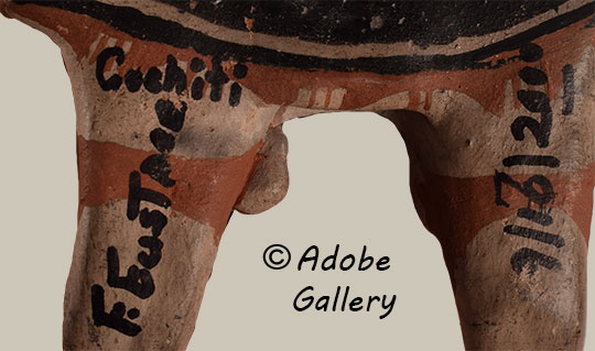 Artist signature of Felicita Herrera Eustace (1927-2016) Cochiti Pueblo Artist signature of Felicita Herrera Eustace (1927-2016) Cochiti Pueblo