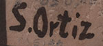 Artist signature of Seferina Ortiz (1931-2007) Cochiti Pueblo