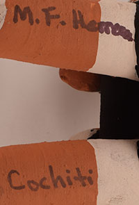 Artist signature of Mary Frances Herrera (1935-1991) Cochiti Pueblo
