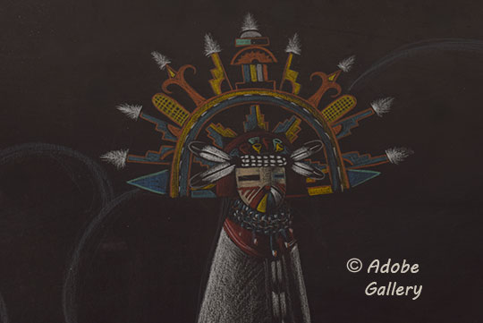 Close up view of a section of this painting. Close up view of a section of this painting.