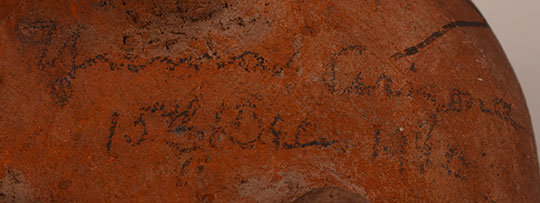 Written in pencil on the underside is what appears to be: “Yuma, Arizona 15/Dec, 1916” (written in period cursive script) Written in pencil on the underside is what appears to be: “Yuma, Arizona 15/Dec, 1916” (written in period cursive script)