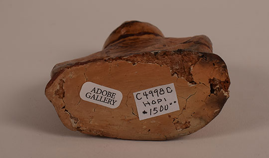 Condition: good condition with no breakage or repairs. There is some slip loss on the very bottom of the figurine (see below). Condition: good condition with no breakage or repairs. There is some slip loss on the very bottom of the figurine (see below).