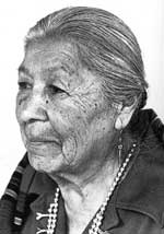 Image of Christina Naranjo ca. 1973 courtesy of Rick Dillingham. (Fourteen Families In Pueblo Pottery).