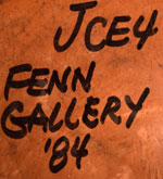 On the underside, written in felt tip pen, is the following: JCE4 Fenn Gallery ‘84.  