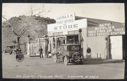 Old Laguna Trading Company store image made from original postcard.